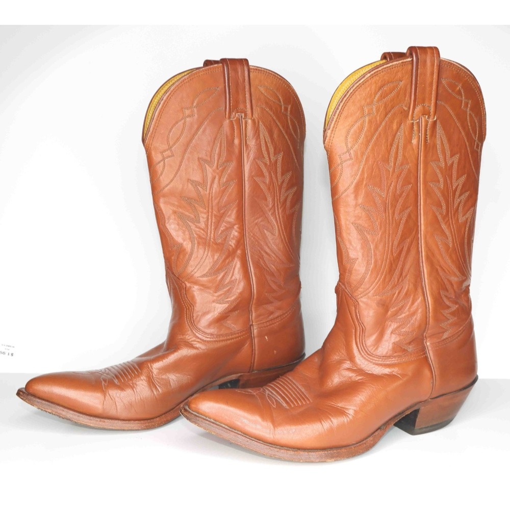 Nocona Brown Leather Western Cowboy Boot 7529 Womens Size 8 1/2‎ D - Picture 3 of 16